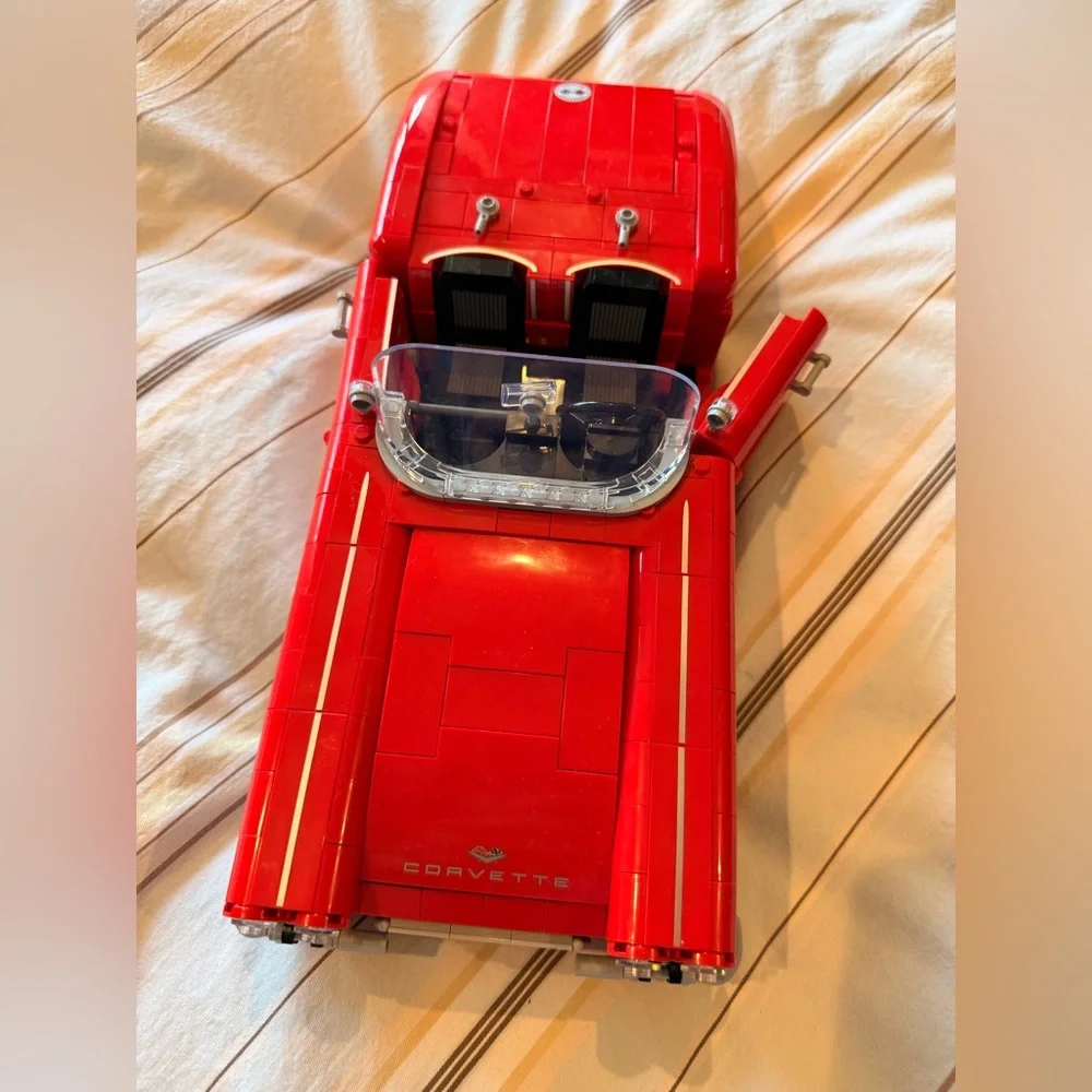 Retired LEGO Icons Red Corvette-with Instruction Book